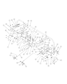Control Assembly Diagram and Parts List for M54-HN 53CB5ETW750-24HP-OHV Cub Cadet Lawn Tractor